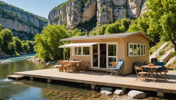 Le confort d'un mobil-home pour explorer l'ardèche avec le camping le pommier