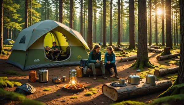 Zéro déchet et nature dans un camping écologique